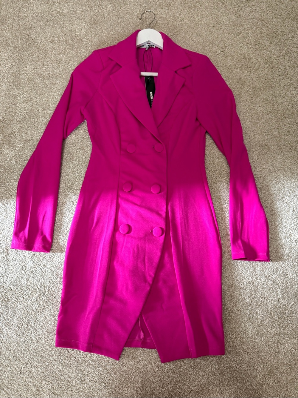 NWT Fashion Nova hot pink blazer mini dress